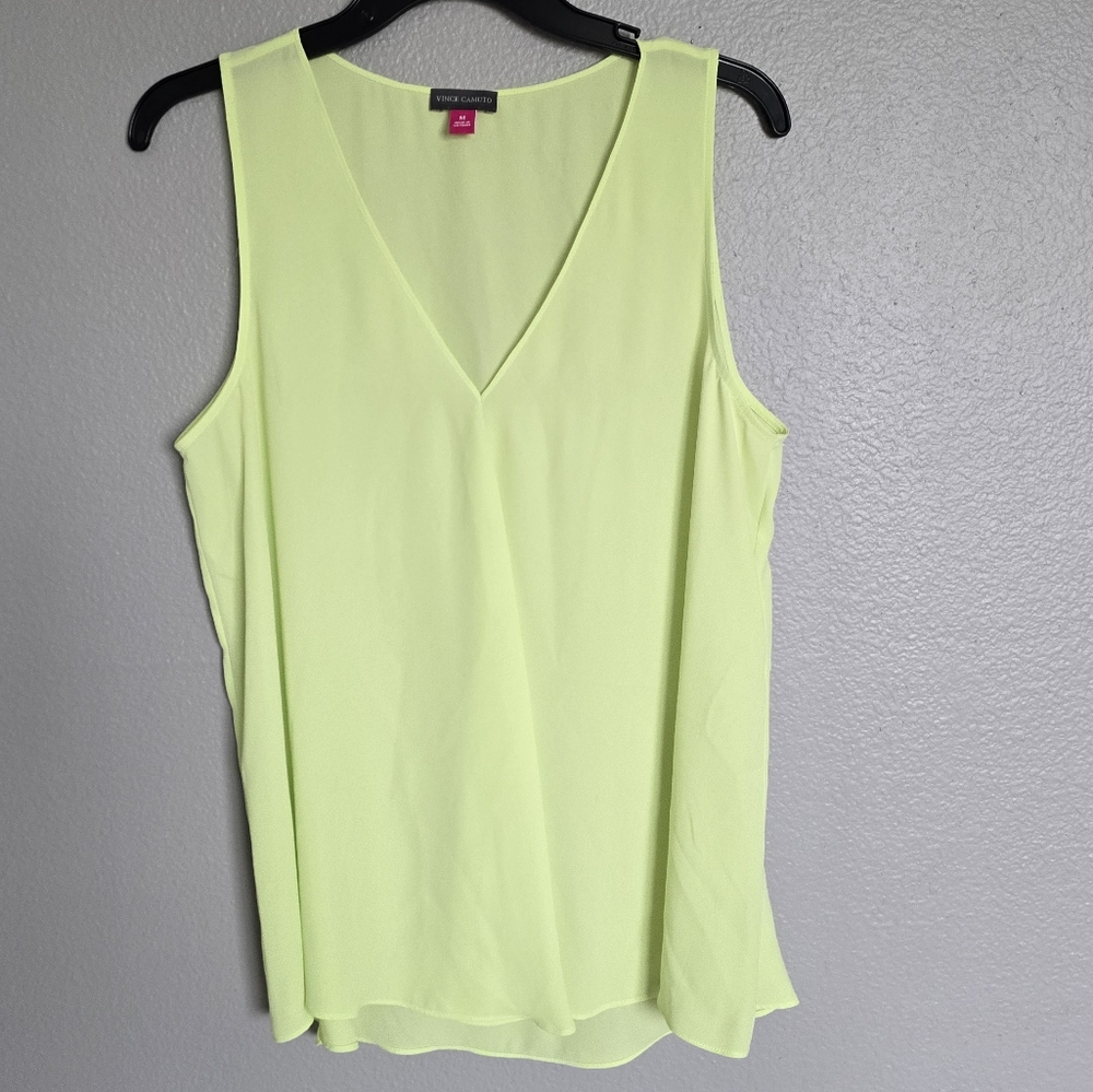 VINCE CAMUTO  Lime Green Sleeveless Tank Top/ M